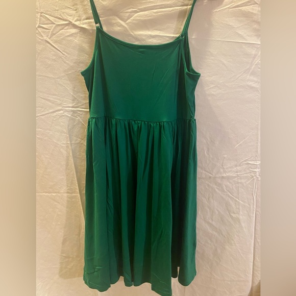 New Green Button Dress - Picture 2 of 3